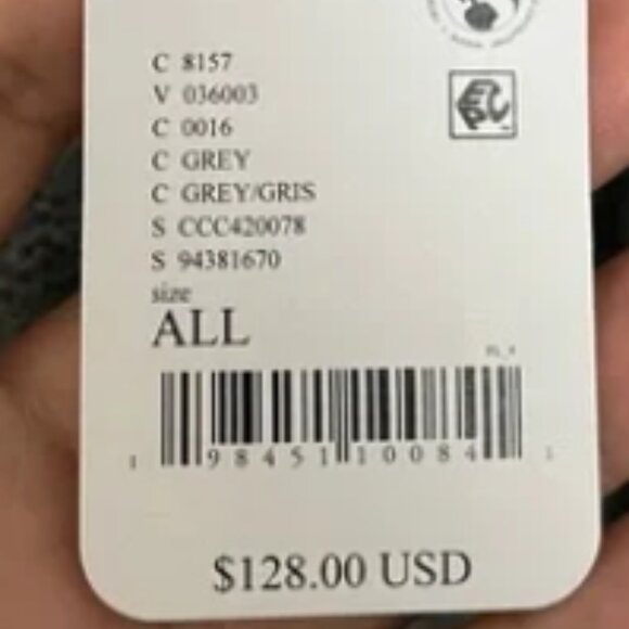 NWT FREE PEOPLE Ellie Scarf Wrap Duster Grey (One Size) - Picture 3 of 6